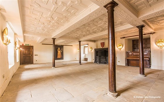 The 12th century old great hall - empty space