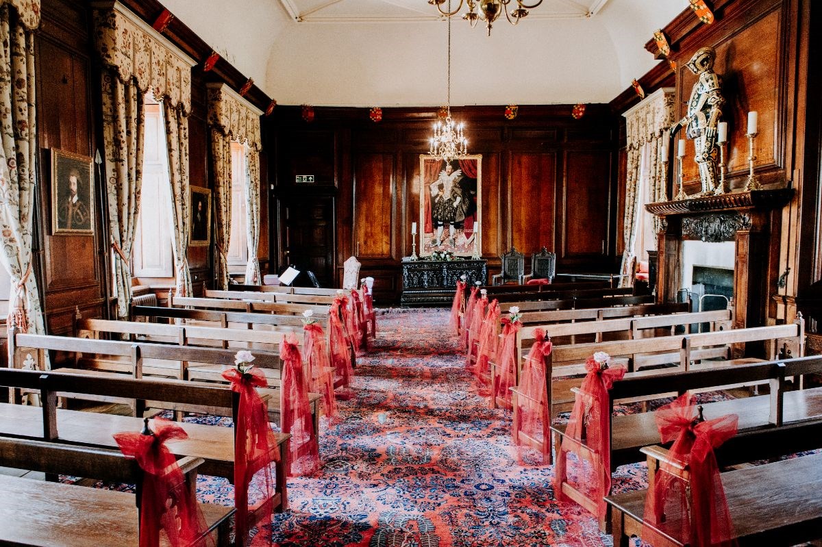 The great hall set fro a ceremony