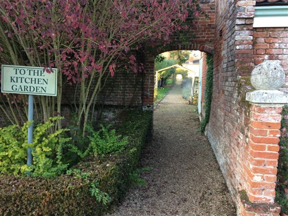 View from the ornamental garden through to the kitchen garden