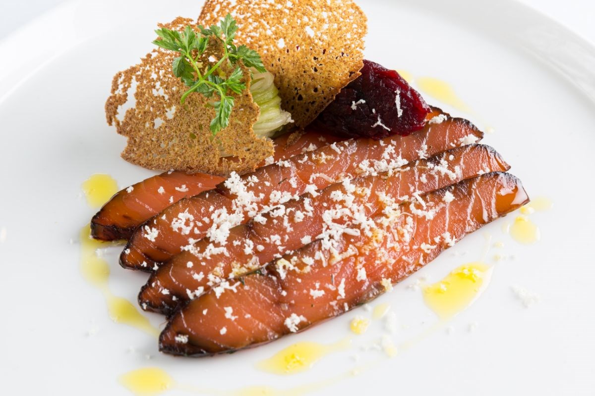 Black Treacle Cured Salmon starter