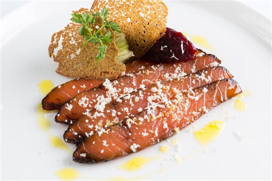 Black Treacle Cured Salmon starter