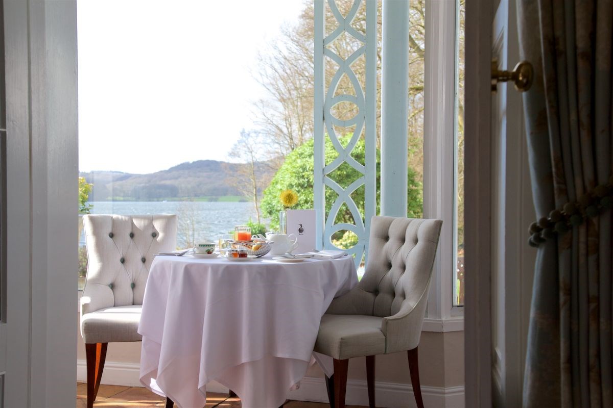 Breakfast in the conservatory