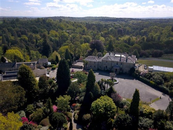 Birds eye view of Leonardslee House