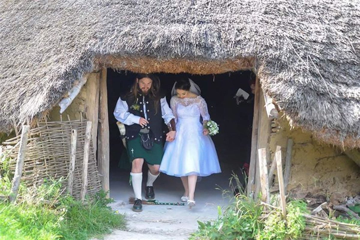 Iron Age House Wedding (Photo by Mark Dolman)