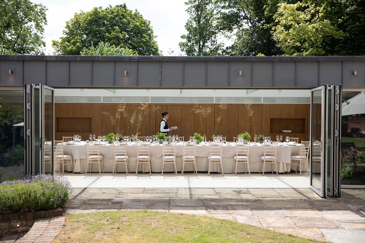 Intimate and private wedding dining