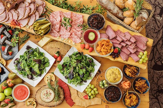 Graze and Green Feasting Table