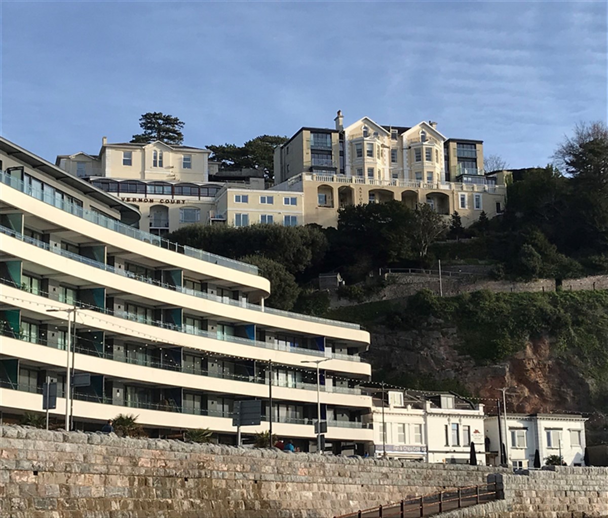 View of Astor House from Beach