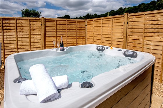 Slip into the hot tub, relax beneath the big skies