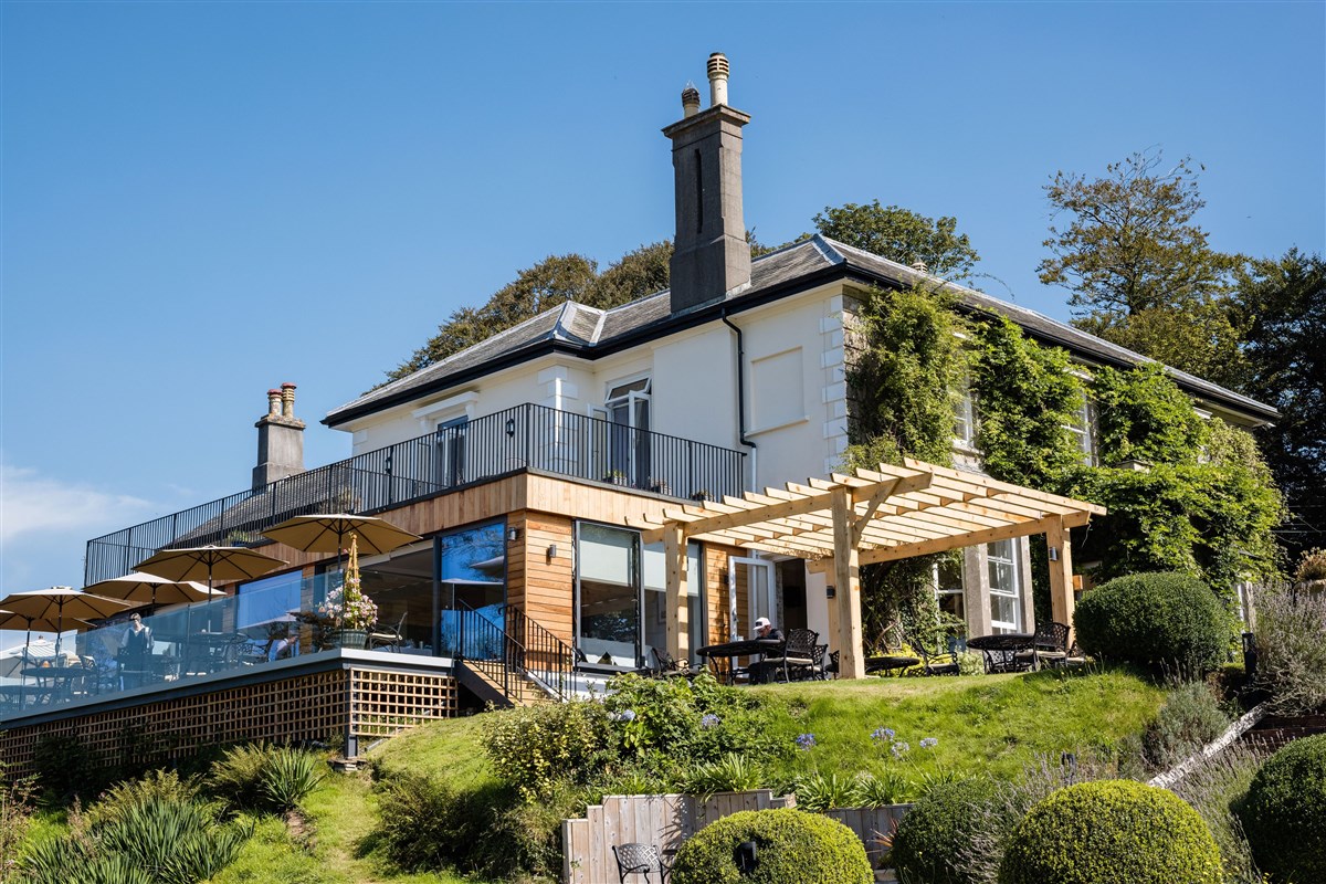 View from the lawn