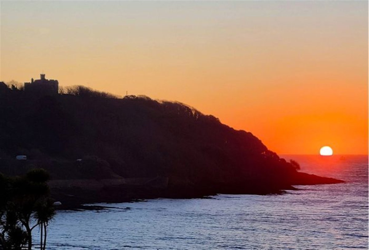 Castle beach sunset