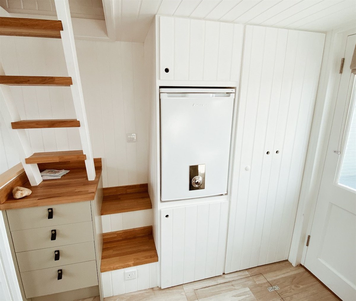 Fridge freezer and hanging wardrobe