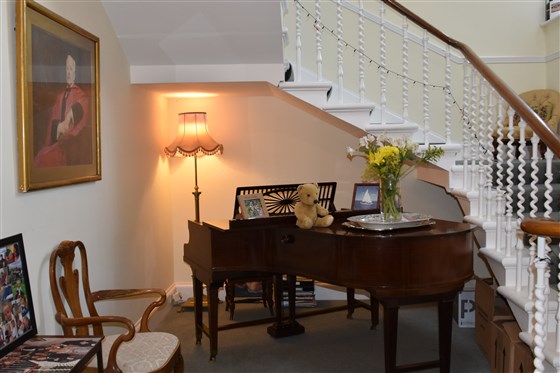Piano and stairs
