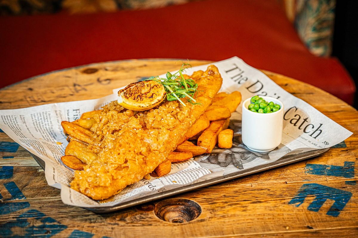 A Hearty Fish And Chips At The Lake View Garden Bar