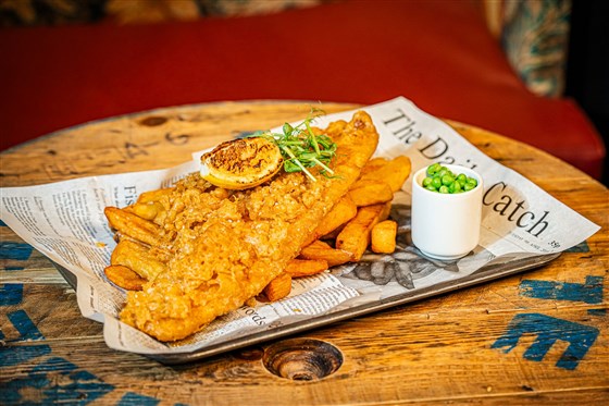 A Hearty Fish And Chips At The Lake View Garden Bar