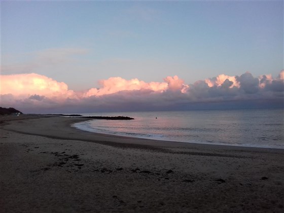 Sunset outside 30C Beach House