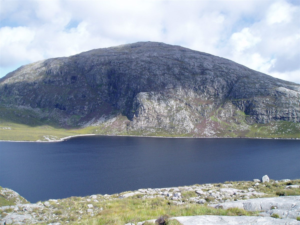 Suaineabhal loch and hill