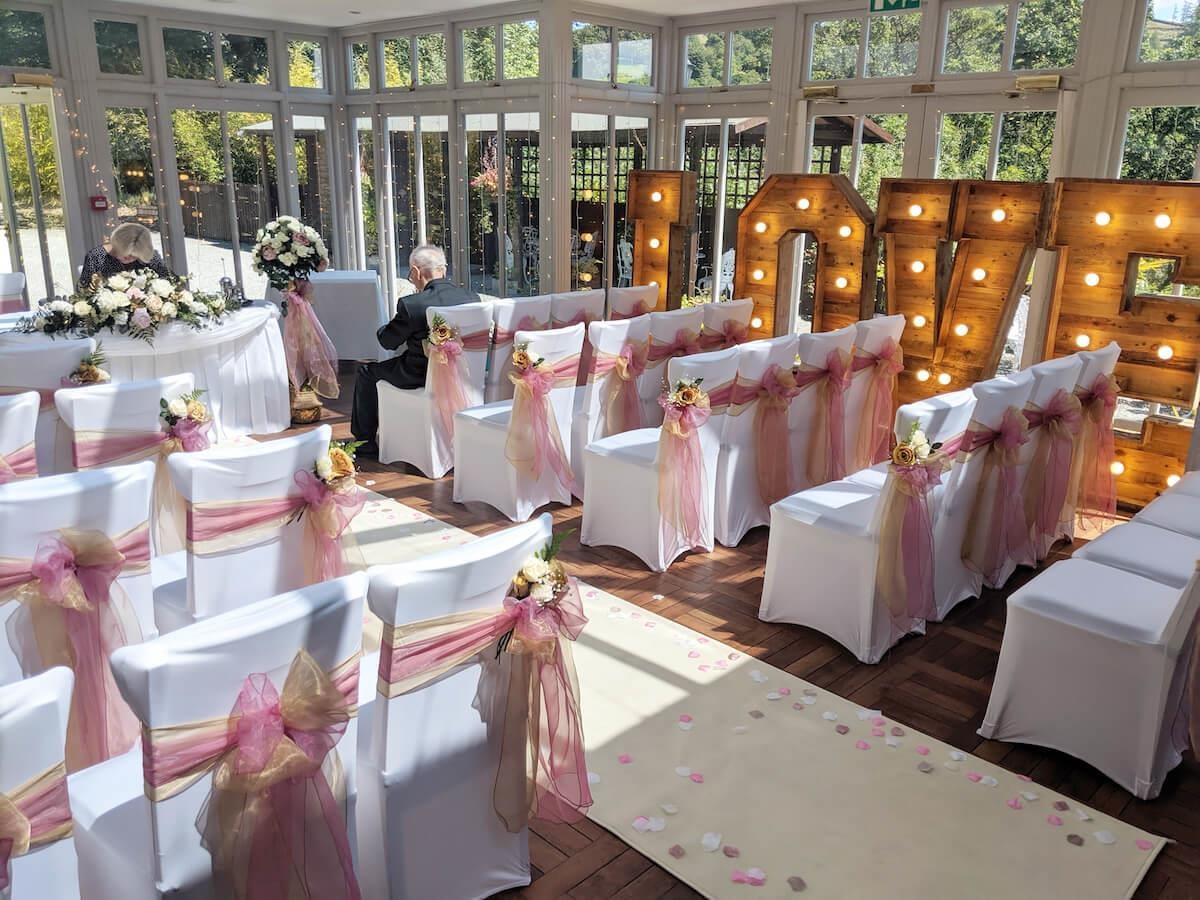 The Orangery Ceremony | Broadoaks Country House Lake District Wedding Venue