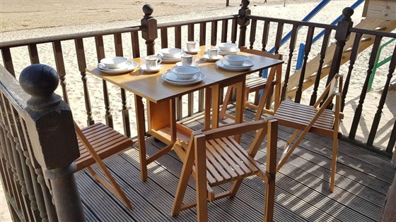 Dining on the veranda