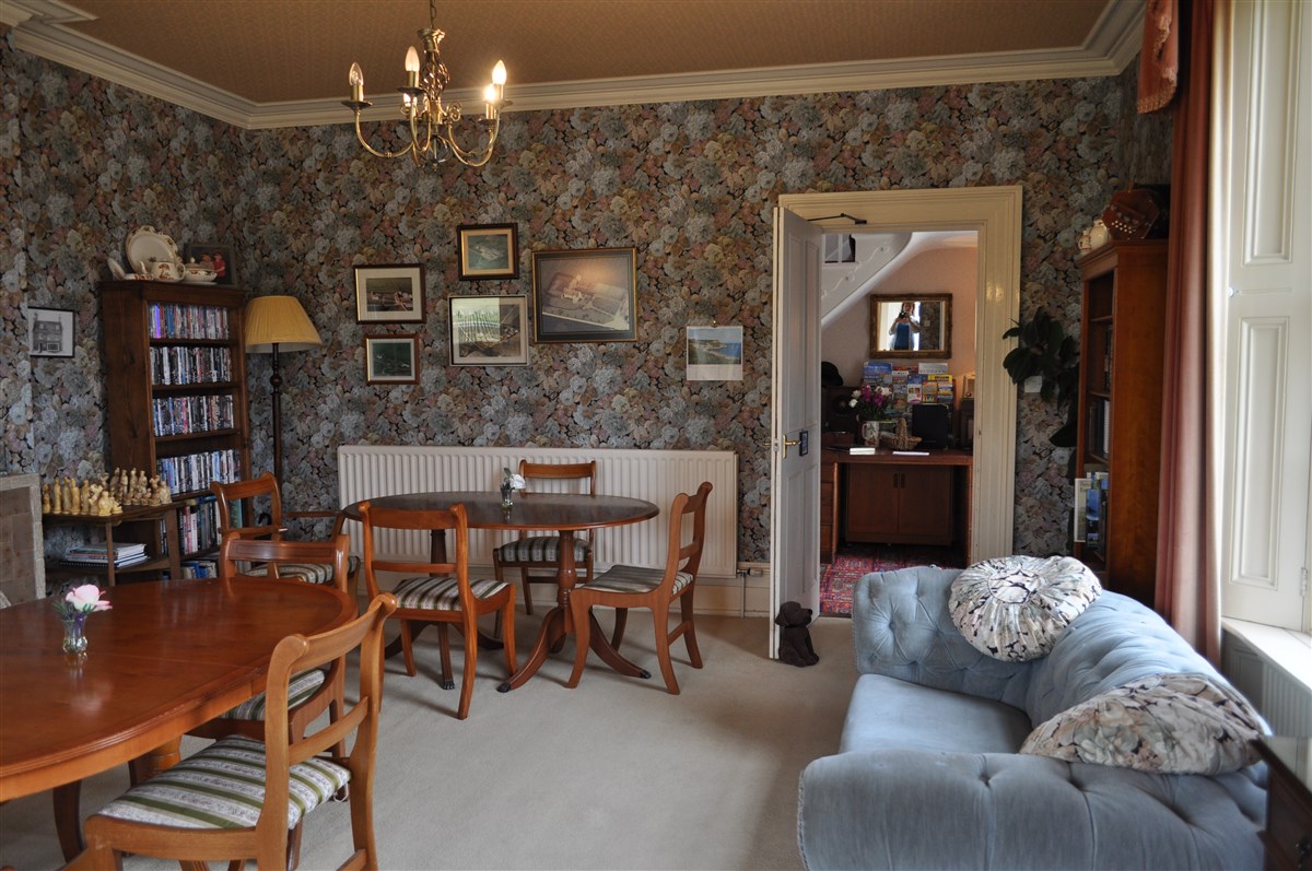 La sala colazioni dell'agriturismo