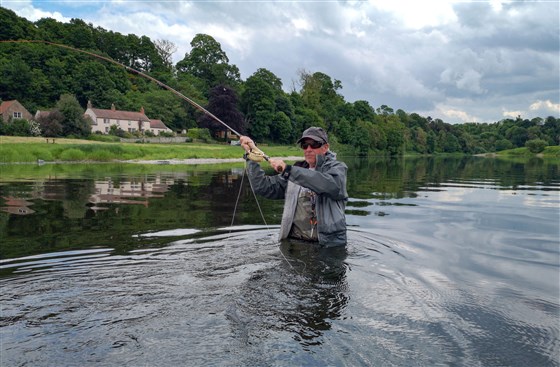 Fishing the Flats in front of The Boathouse