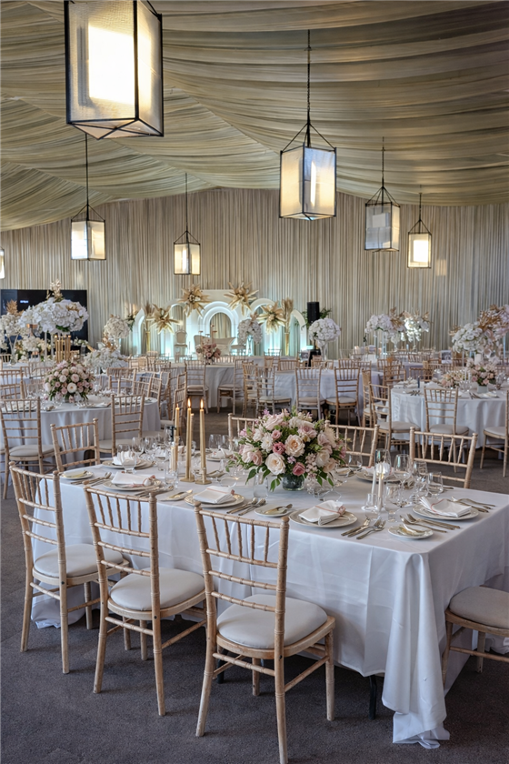 Wedding table layout