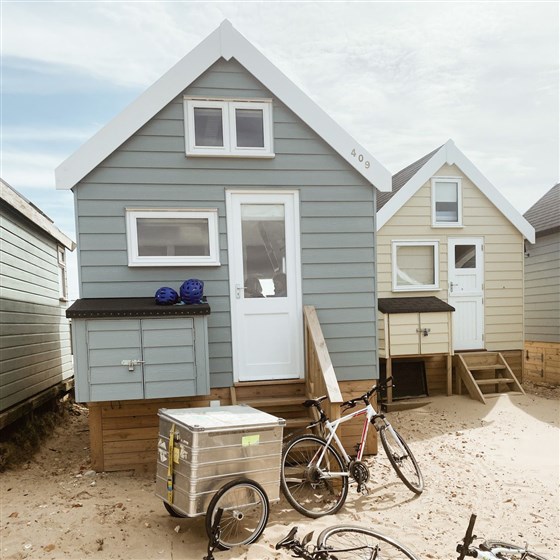 Rear of the hut