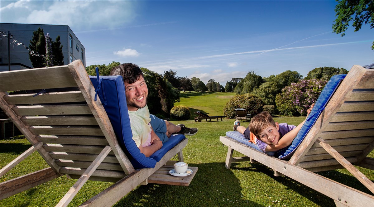 Sun Loungers at Budock Vean Hotel