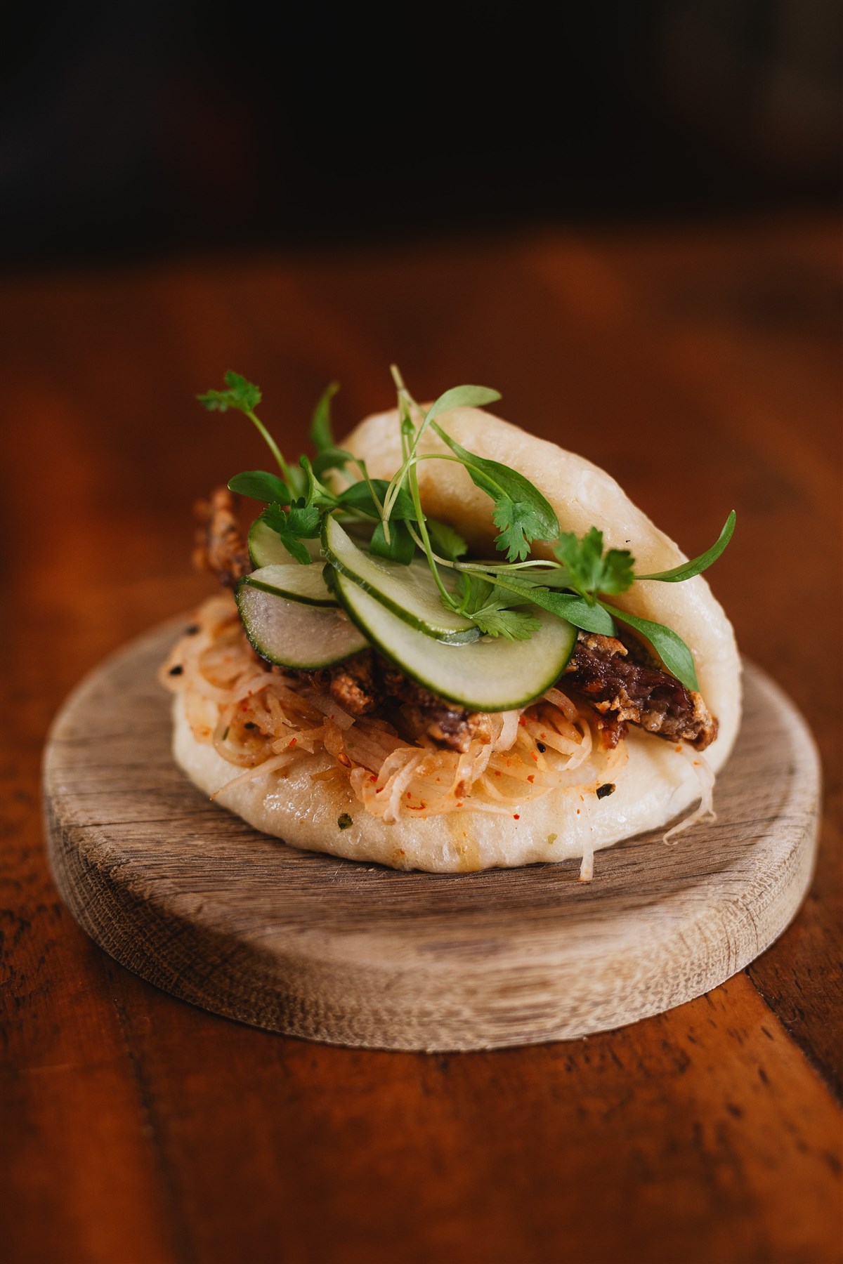 Bao Bun with Crispy Chilli Pork