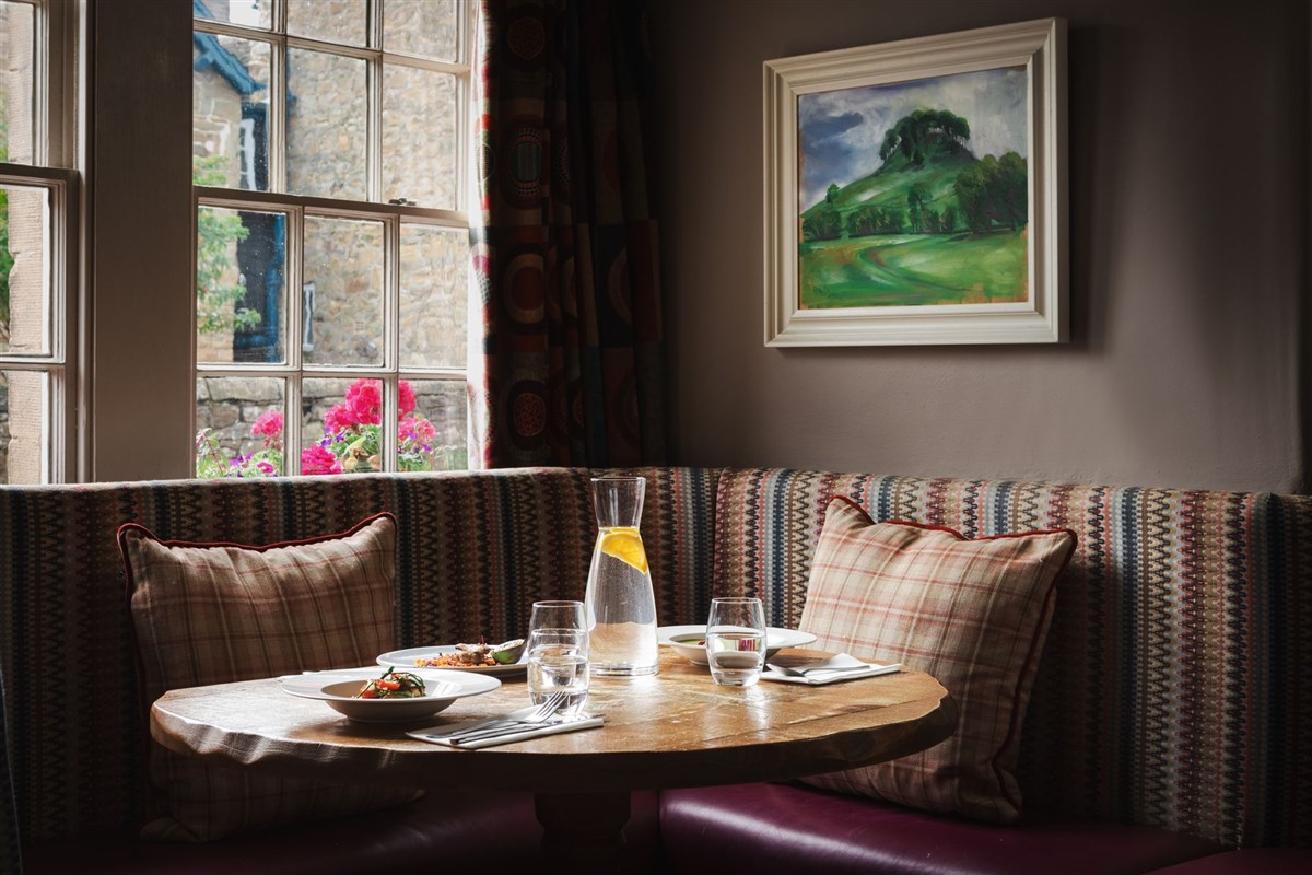 The Pilsley Inn, Table of Food 