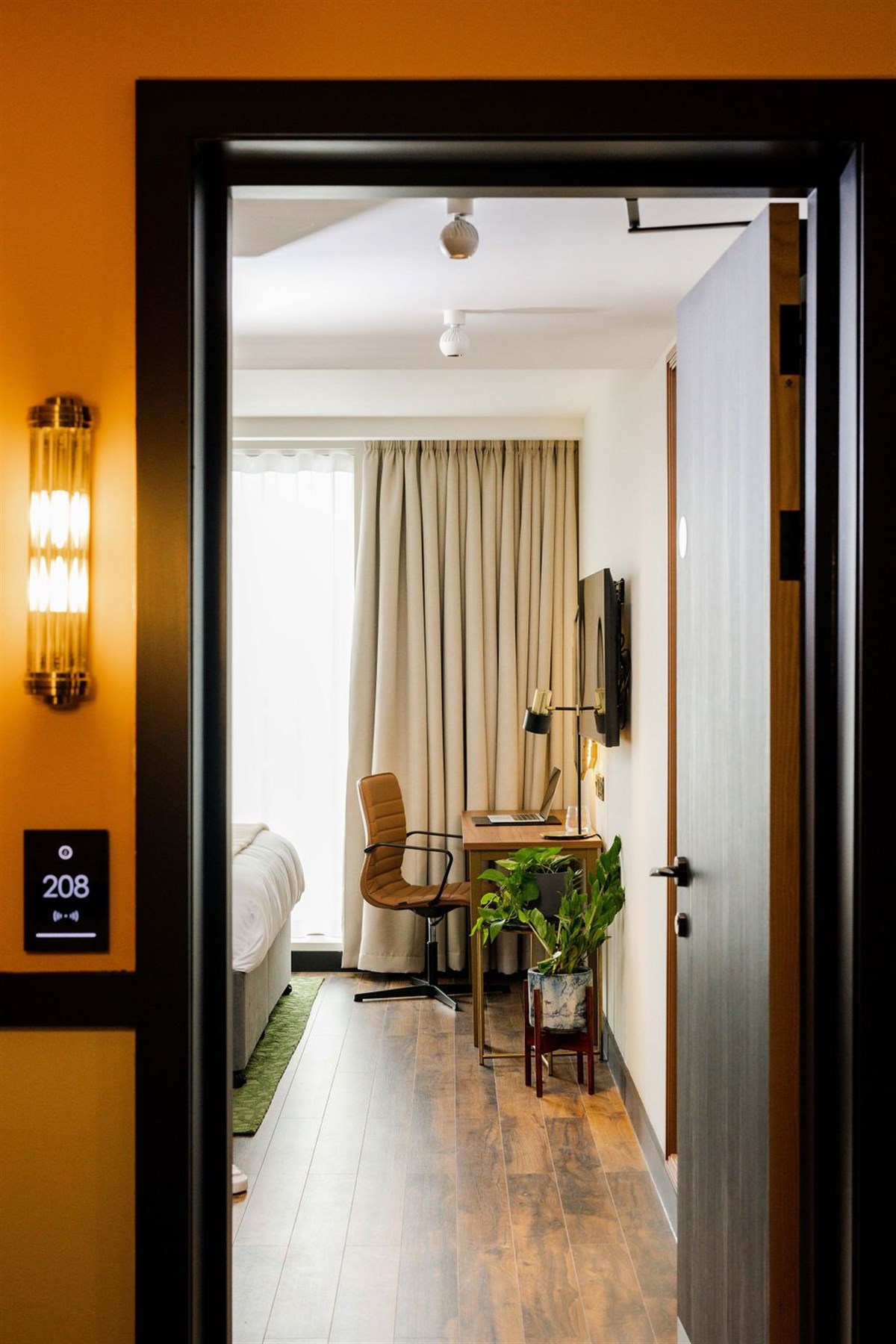 Entrance to room 208