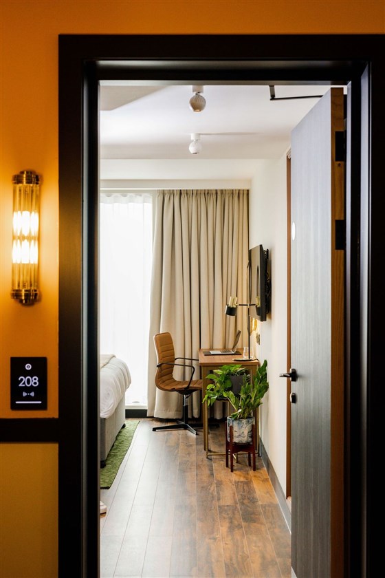 Entrance to room 208