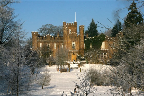 Augill Castle in the snow