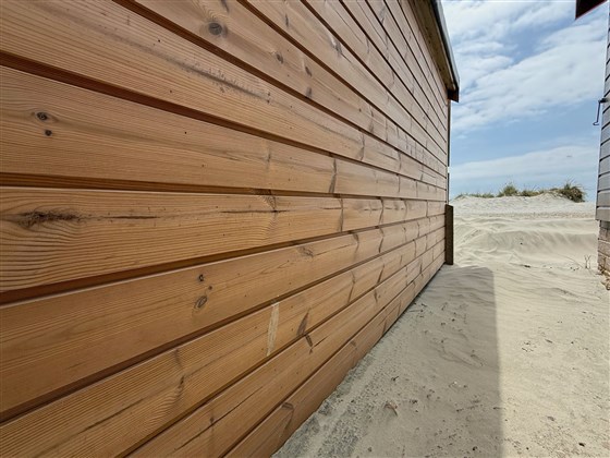 Side of hut 