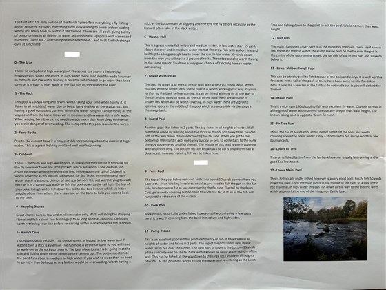 Fishing Notes