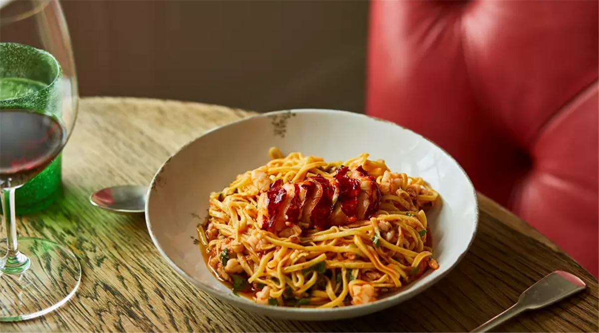 Cornish native lobster linguini, parmesan, chili and lemon.