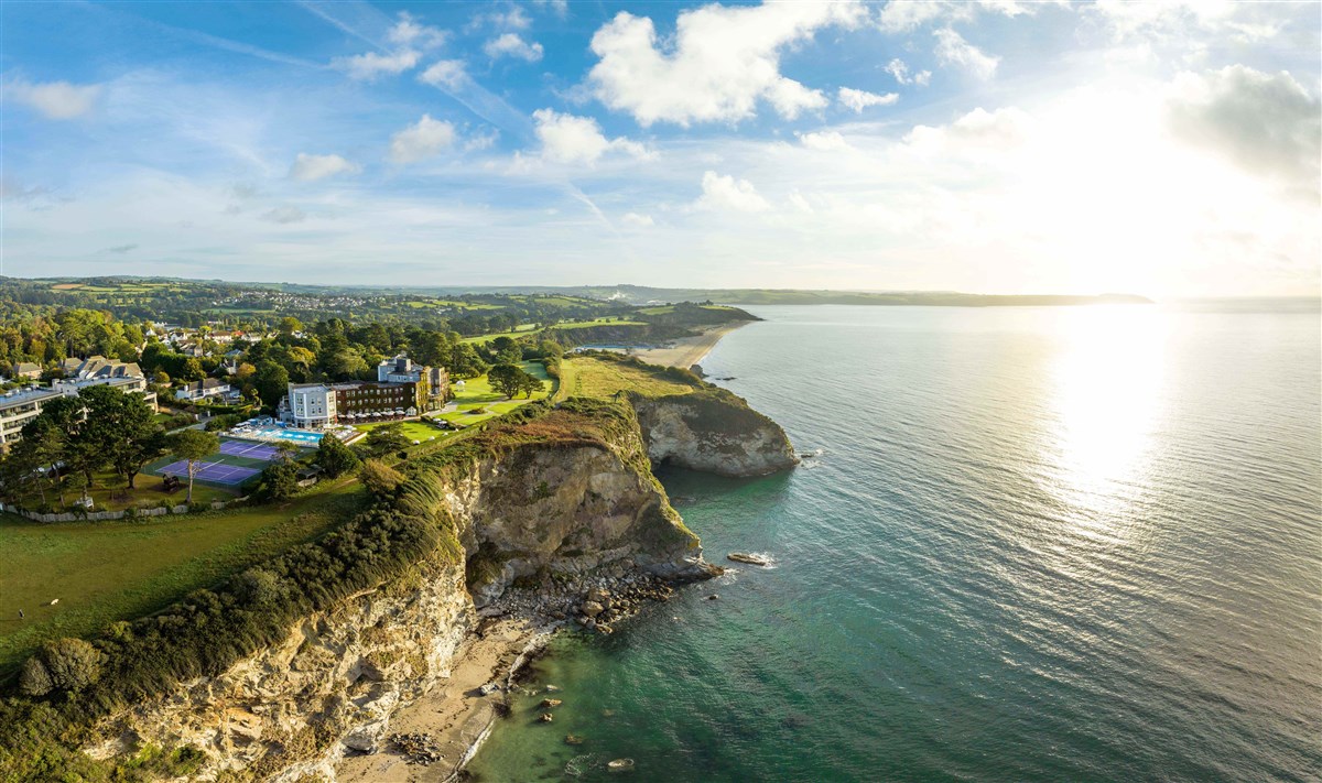 Ariel view of the hotel
