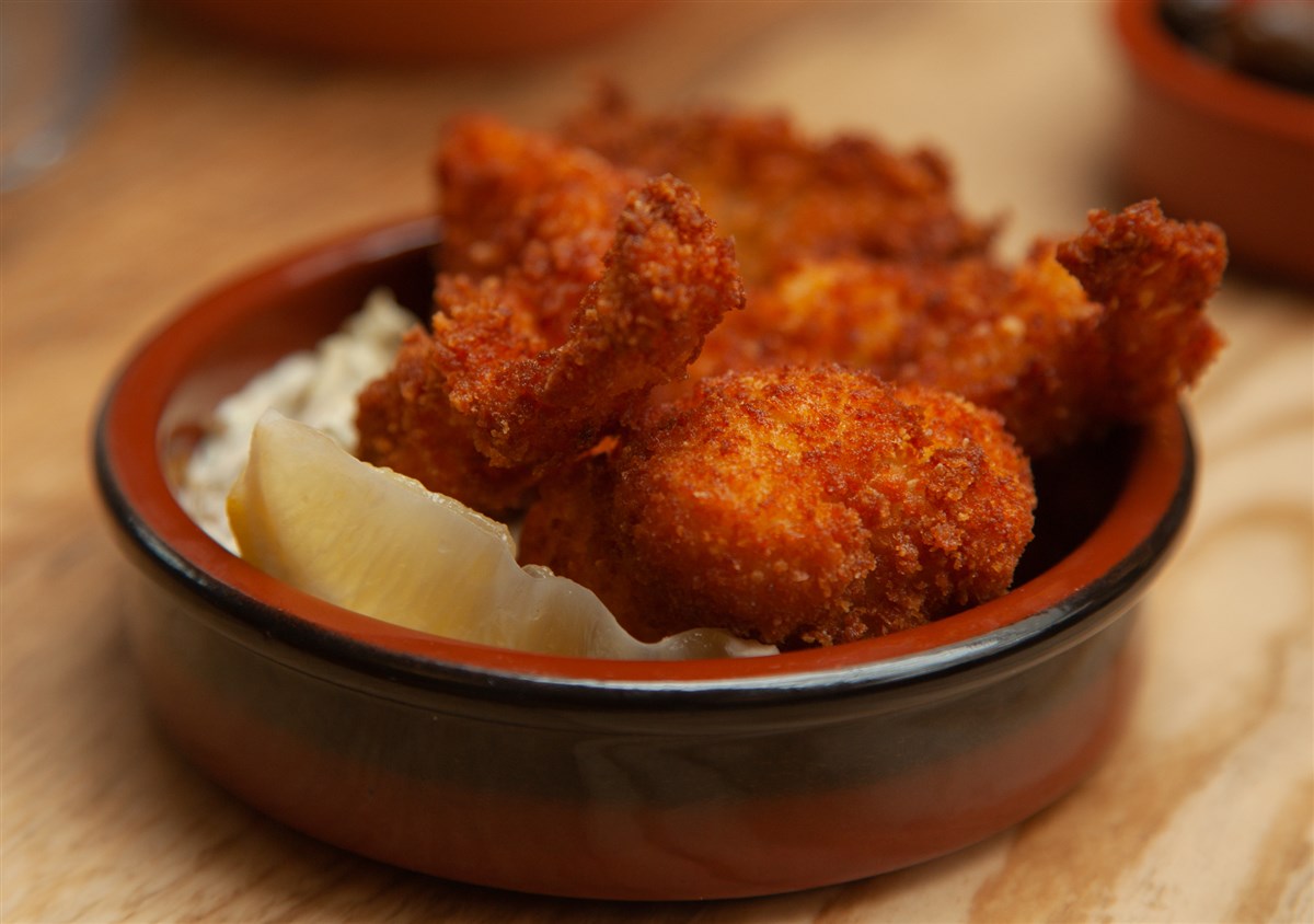 Goujons de pescado del restaurante The Kings Arms