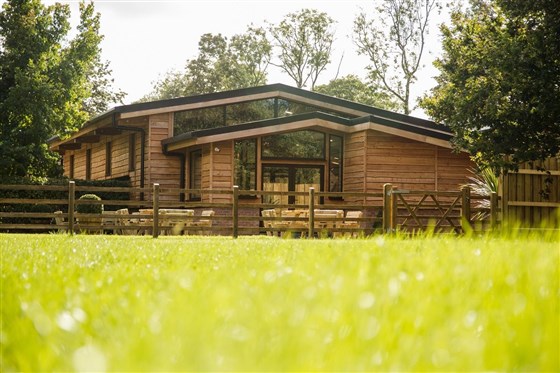 Valleyside Barn - Terrace overlooking paddock at rear