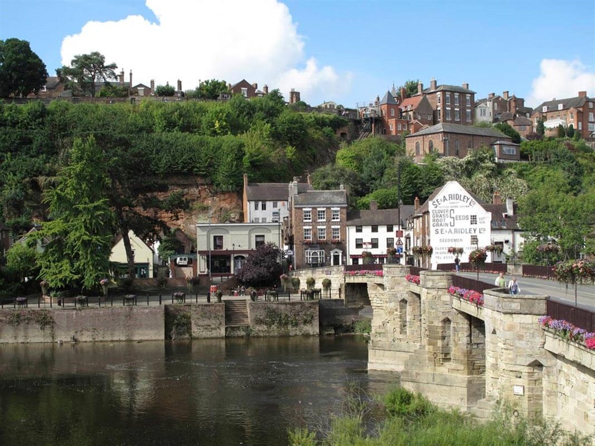 Blick auf Bridgnorth 