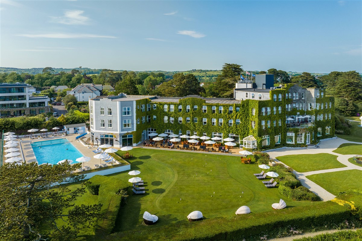 Ariel view of the hotel