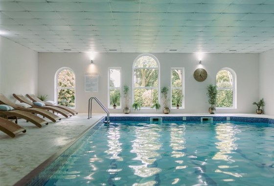 The heated swimming pool