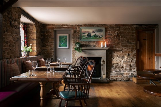The Pilsley Inn, Bar and Restaurant Area