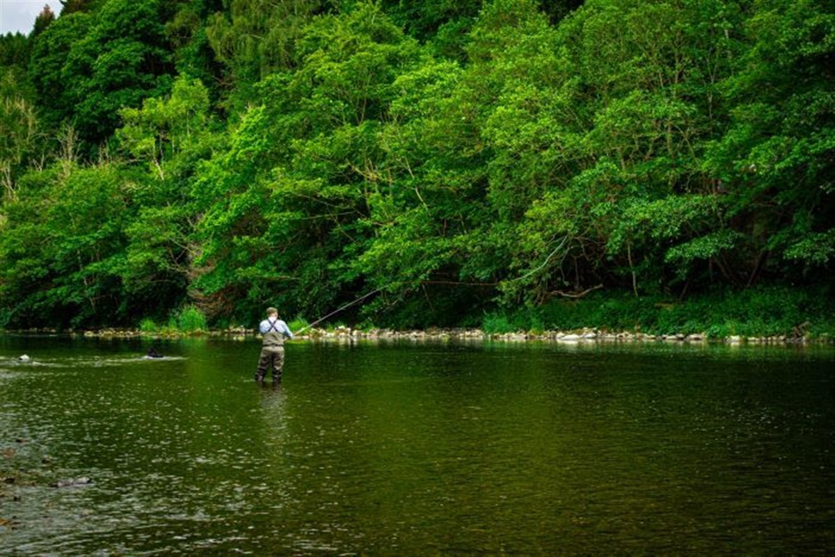 Fishing at Fairnilee