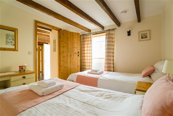 Chambre lits jumeaux Chy-an-Oula