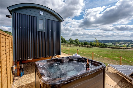 Incredible views from the hot tub