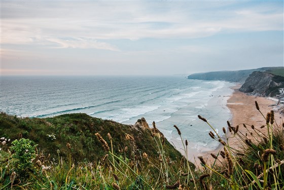 Watergate Bay from the viewpoint