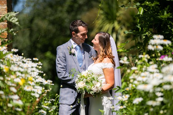 Bride & Groom in the Gardens