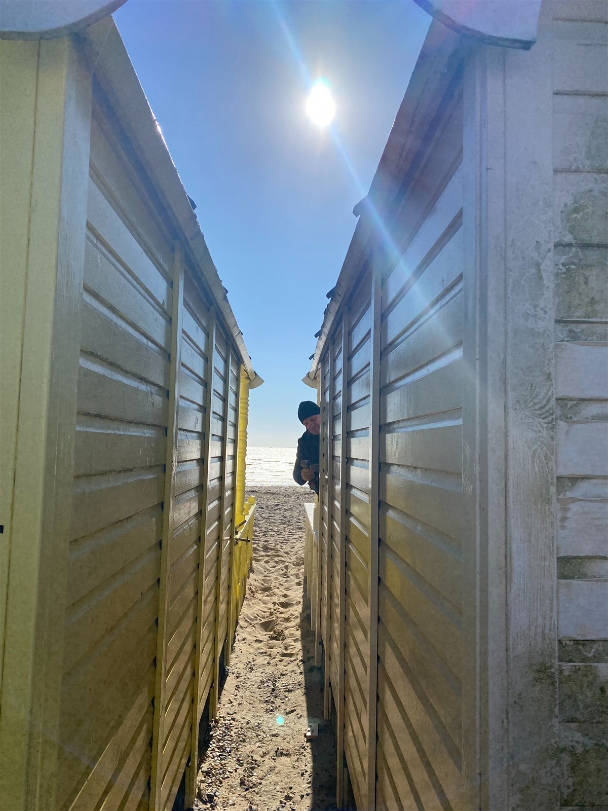Sun from the back and parking