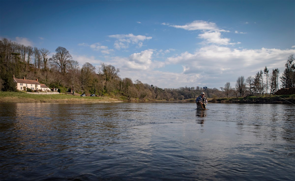 Fishing the Flats in front of The Boathouse