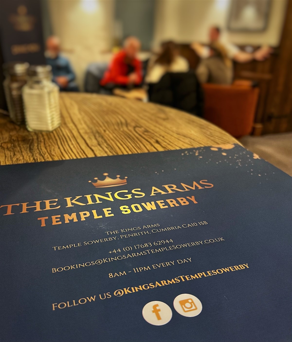 The Kings Arms 的早餐、午餐和晚餐菜单